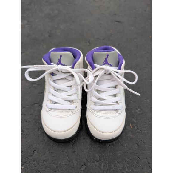 Air Jordan Toddler Retro 5 TD “Dark Concord” Sneakers Size 7c Purple 440890-141 - Picture 2 of 8